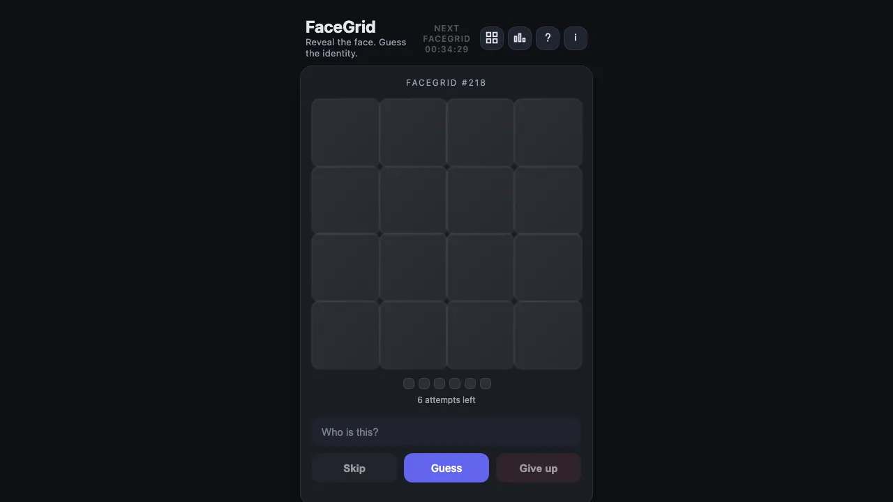 FaceGrid cover