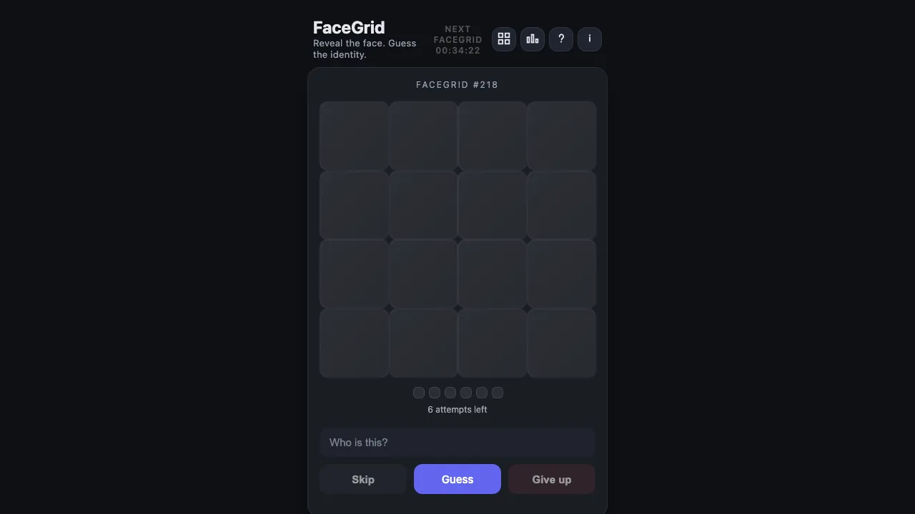 FaceGrid screenshot 2