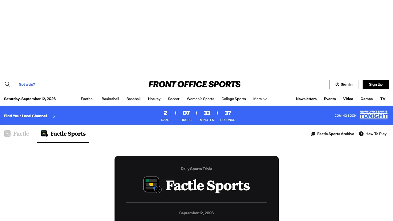 Factle Sports cover