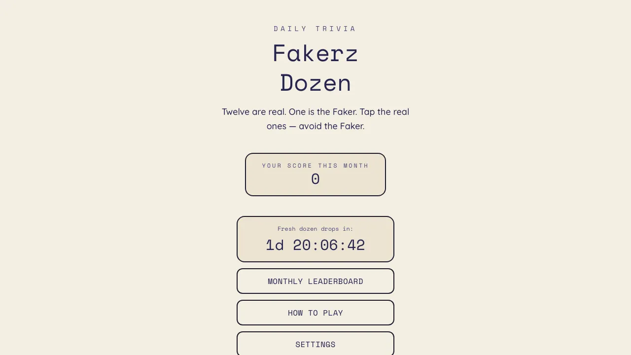 Fakerz Dozen cover