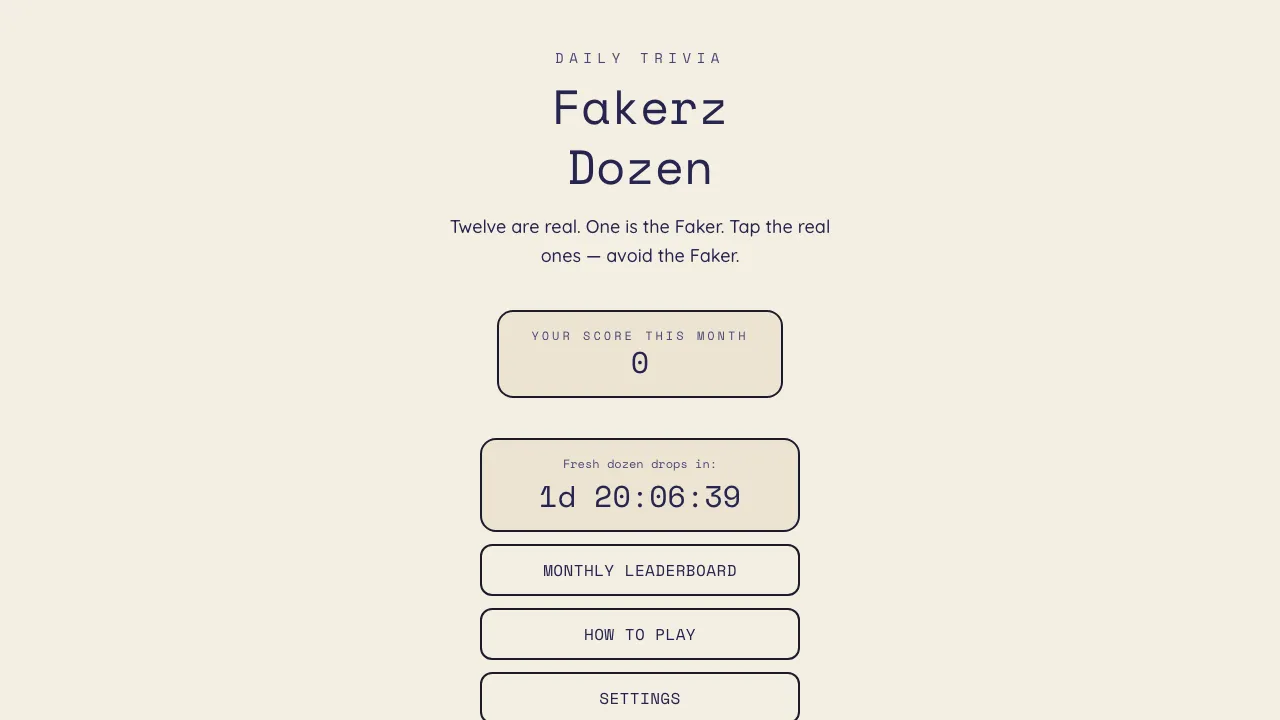 Fakerz Dozen screenshot 1