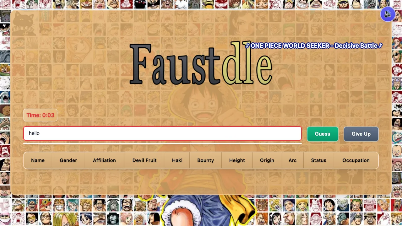 Faustdle screenshot 2