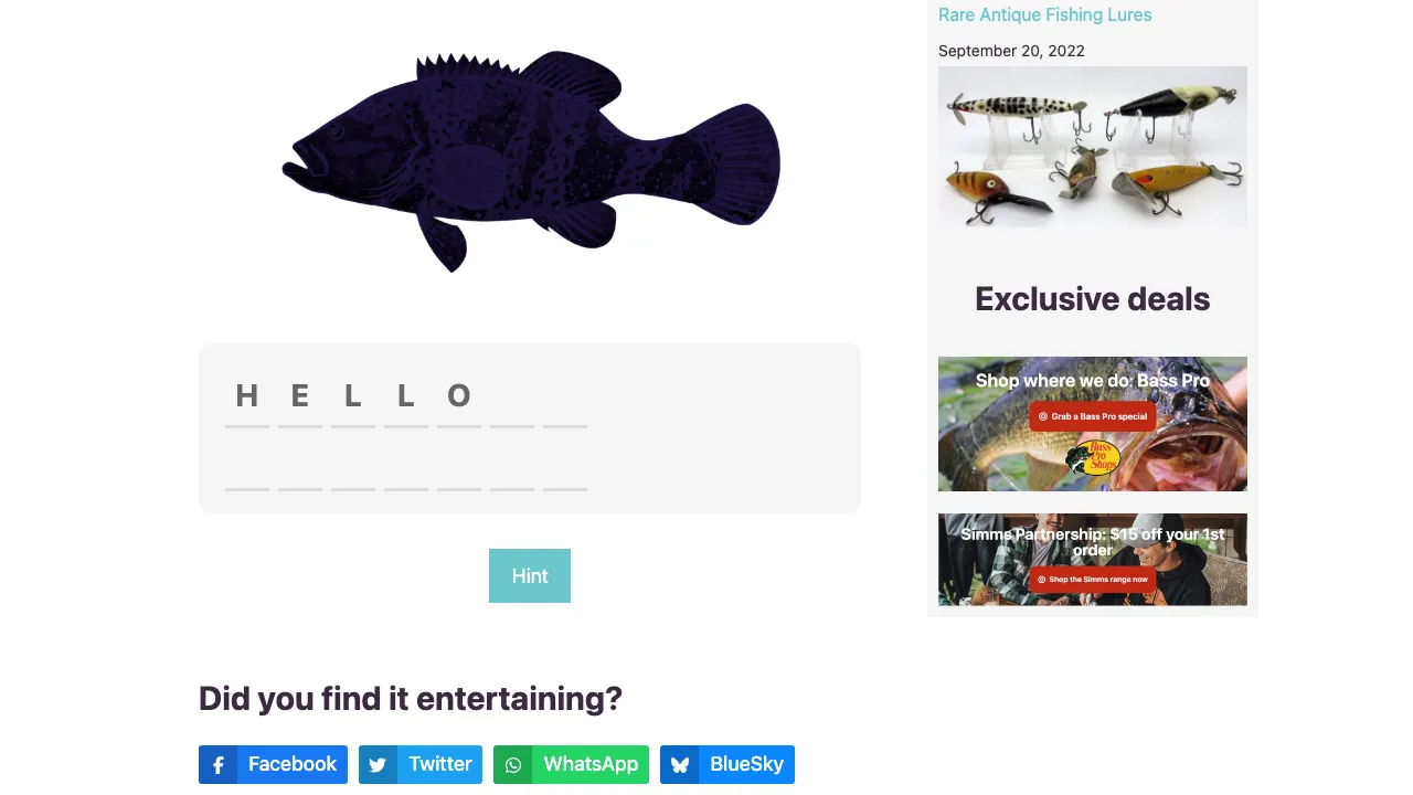 Fishdle screenshot 2