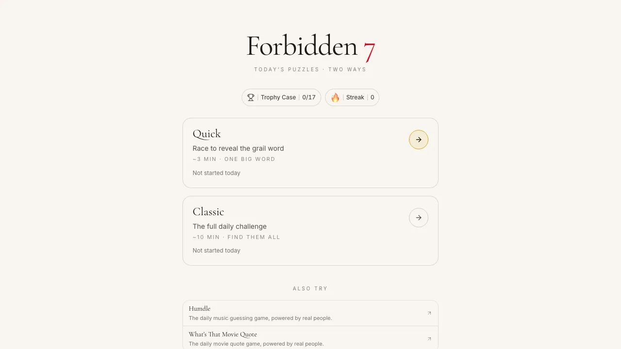 Forbidden 7 cover