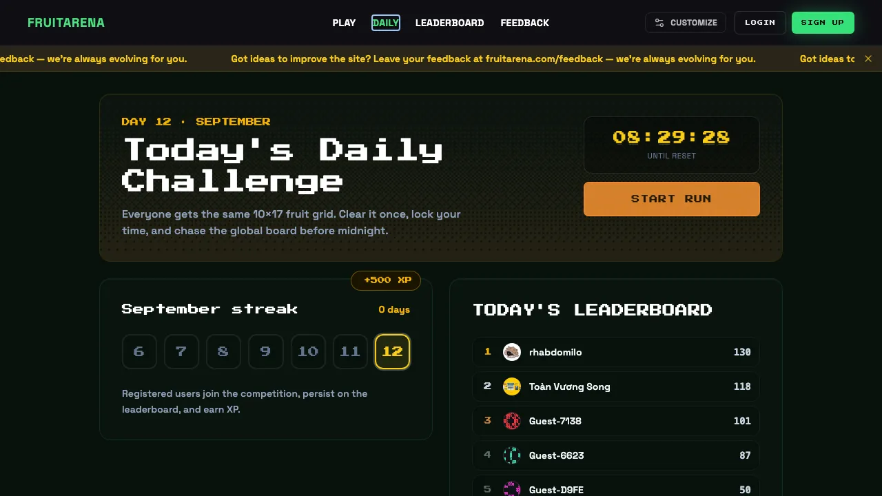 Fruitarena Daily screenshot 3