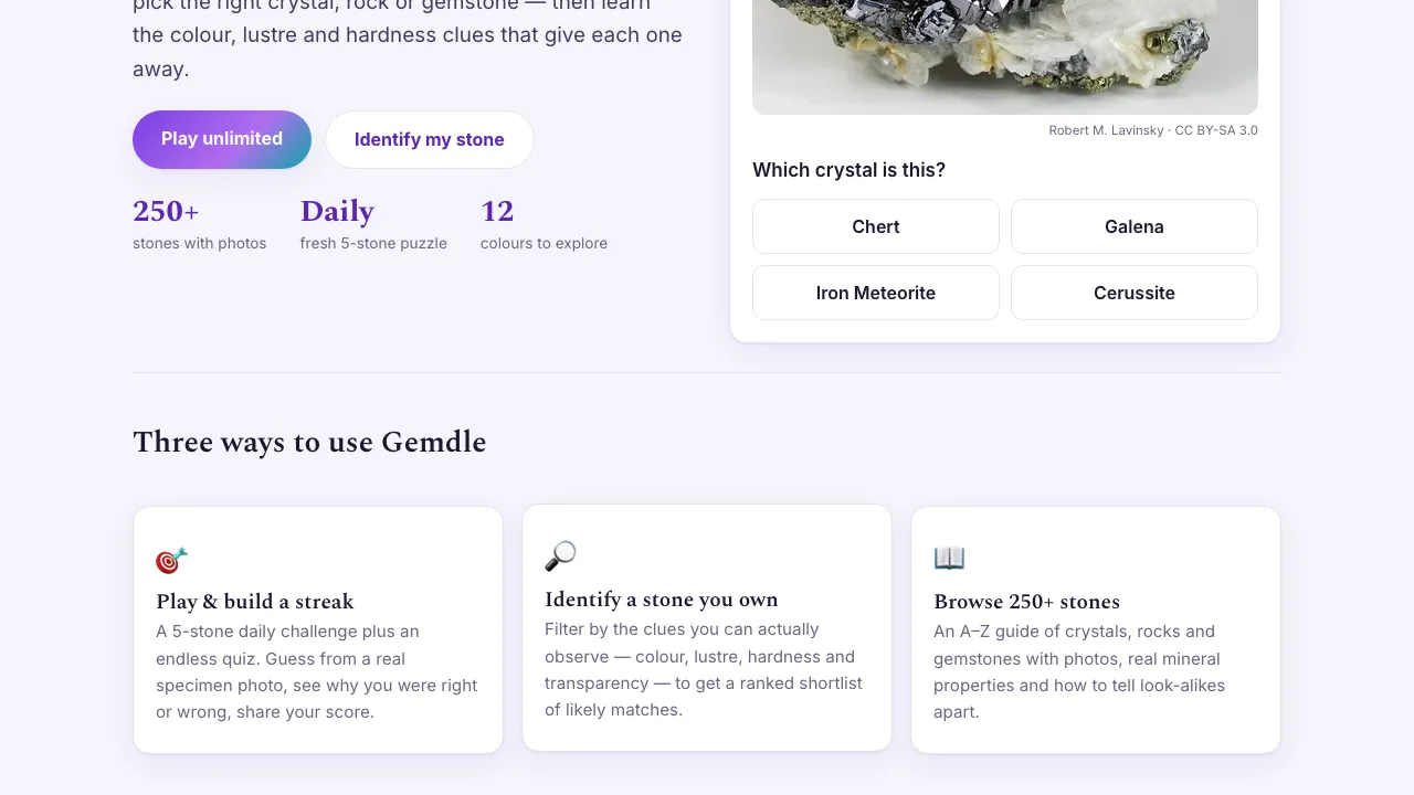 Gemdle screenshot 1
