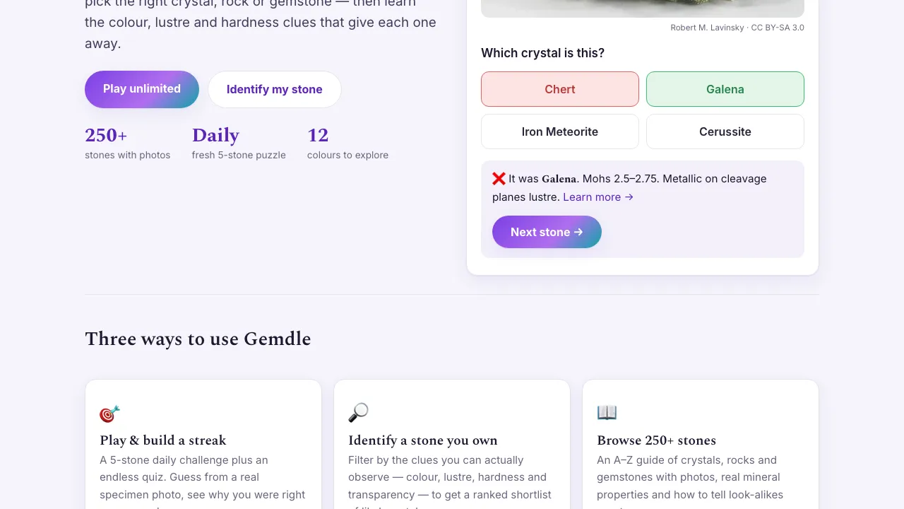 Gemdle screenshot 2
