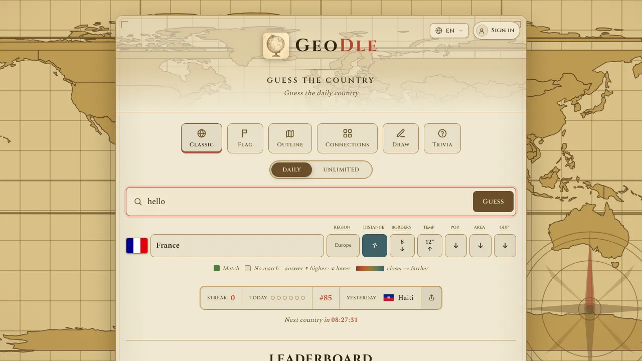 Geodle screenshot 3