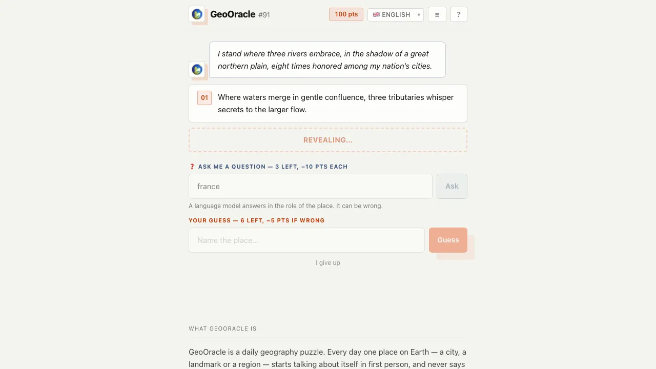 GeoOracle screenshot 1