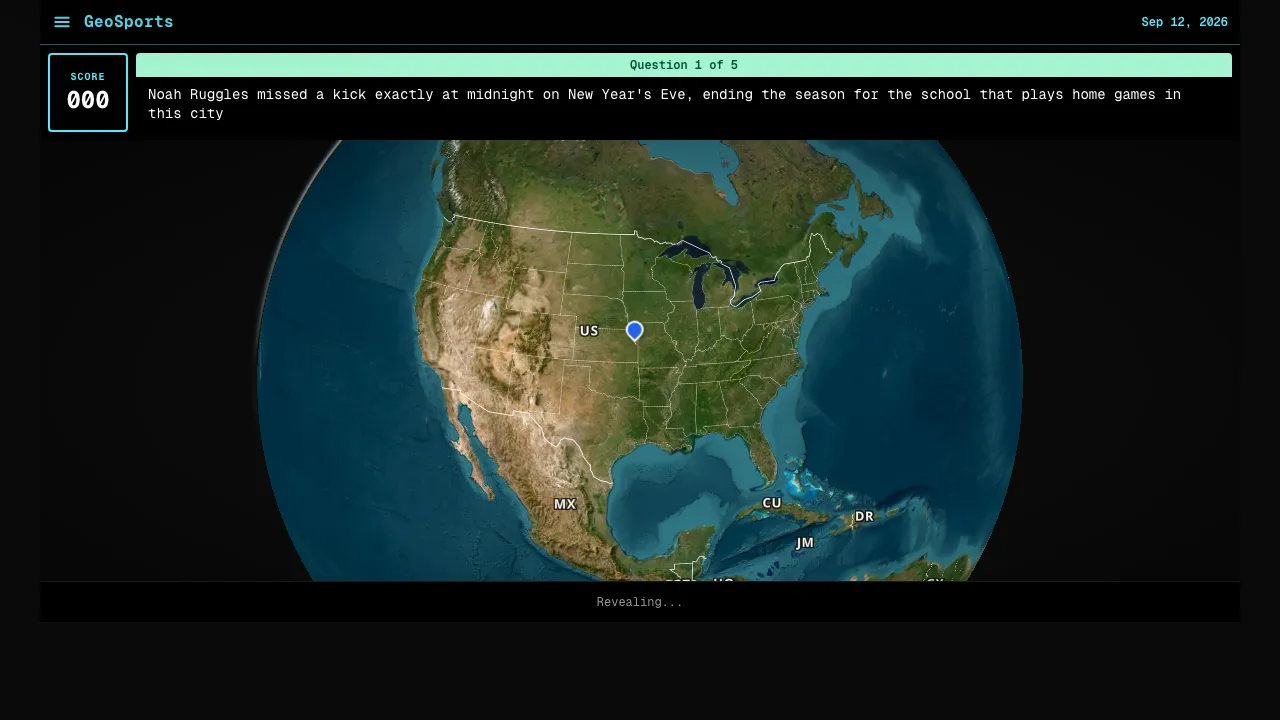 GeoSports screenshot 1