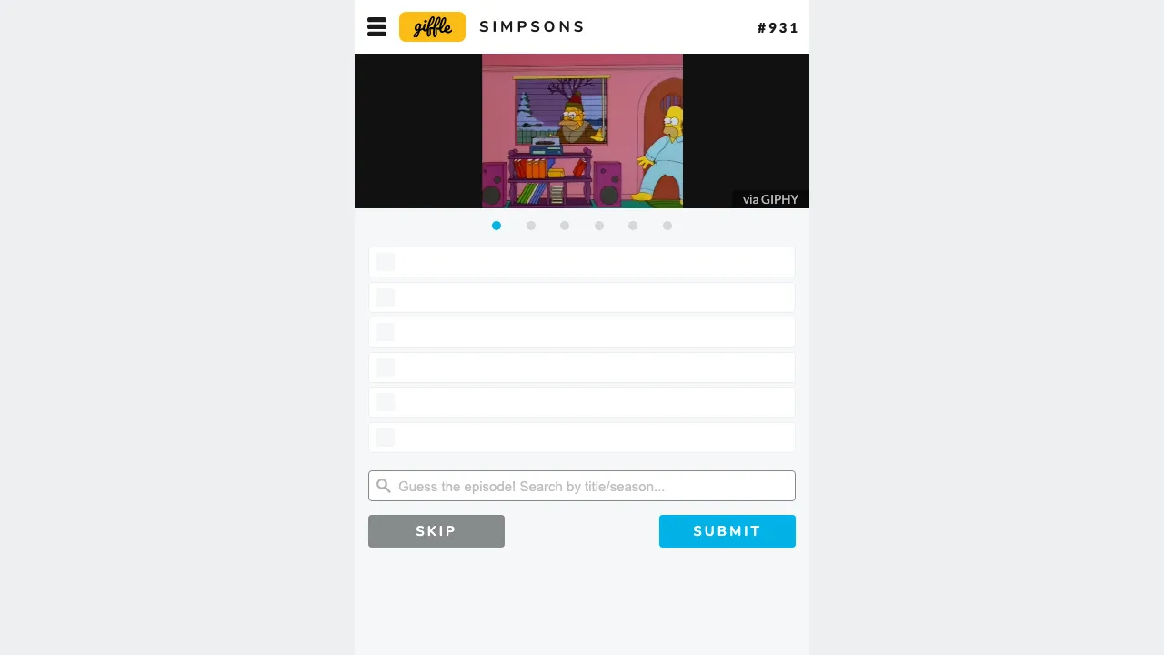 Giffle - Simpsons cover