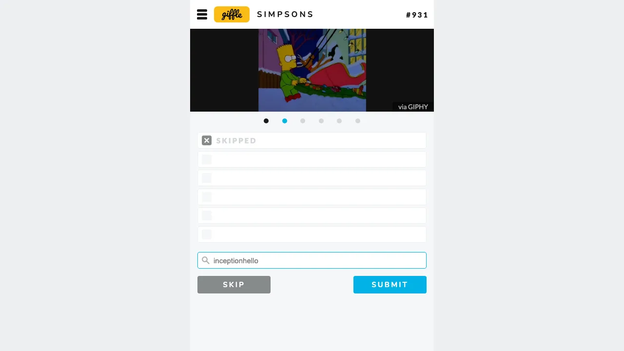 Giffle - Simpsons screenshot 3