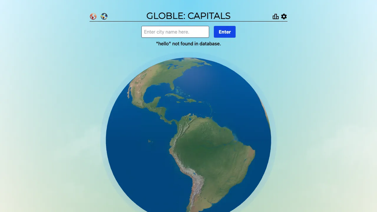 Globle Capitals screenshot 3