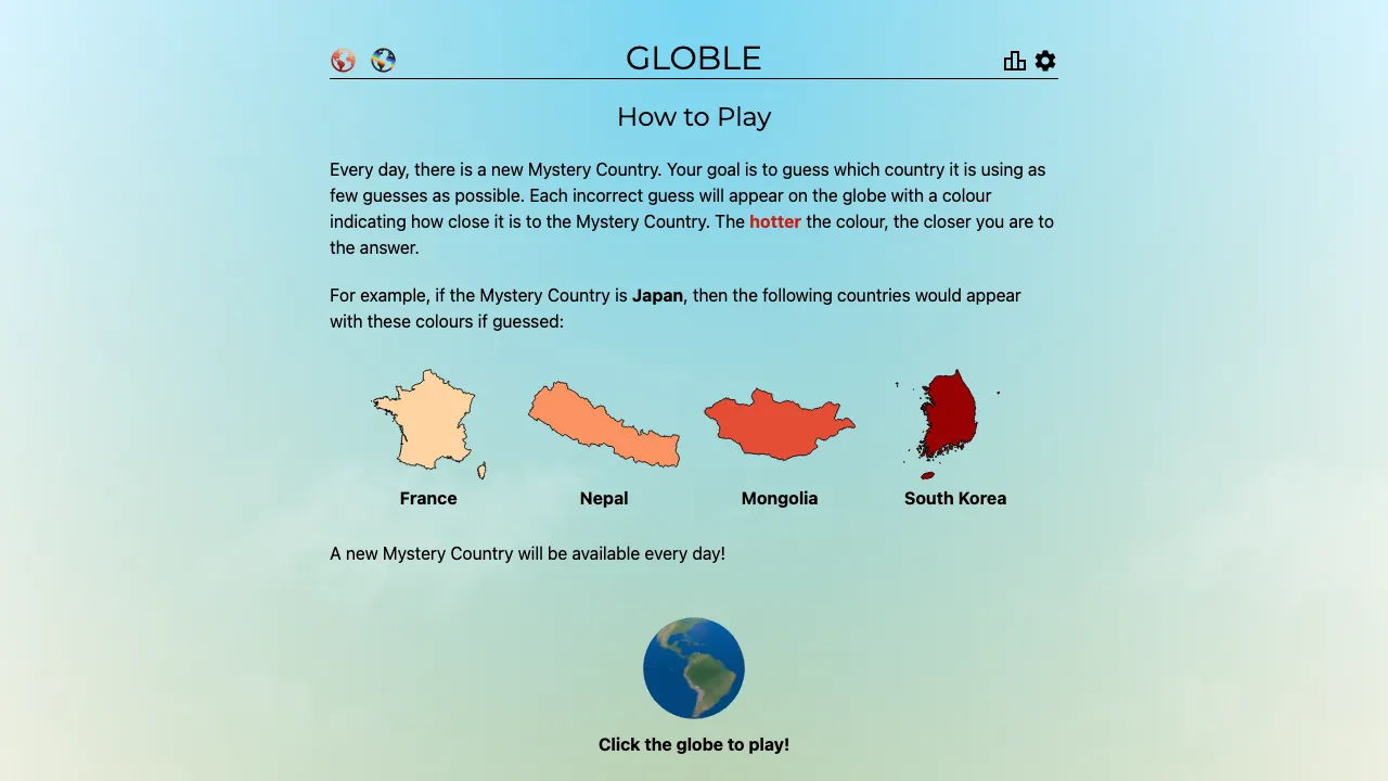 Globle screenshot 1