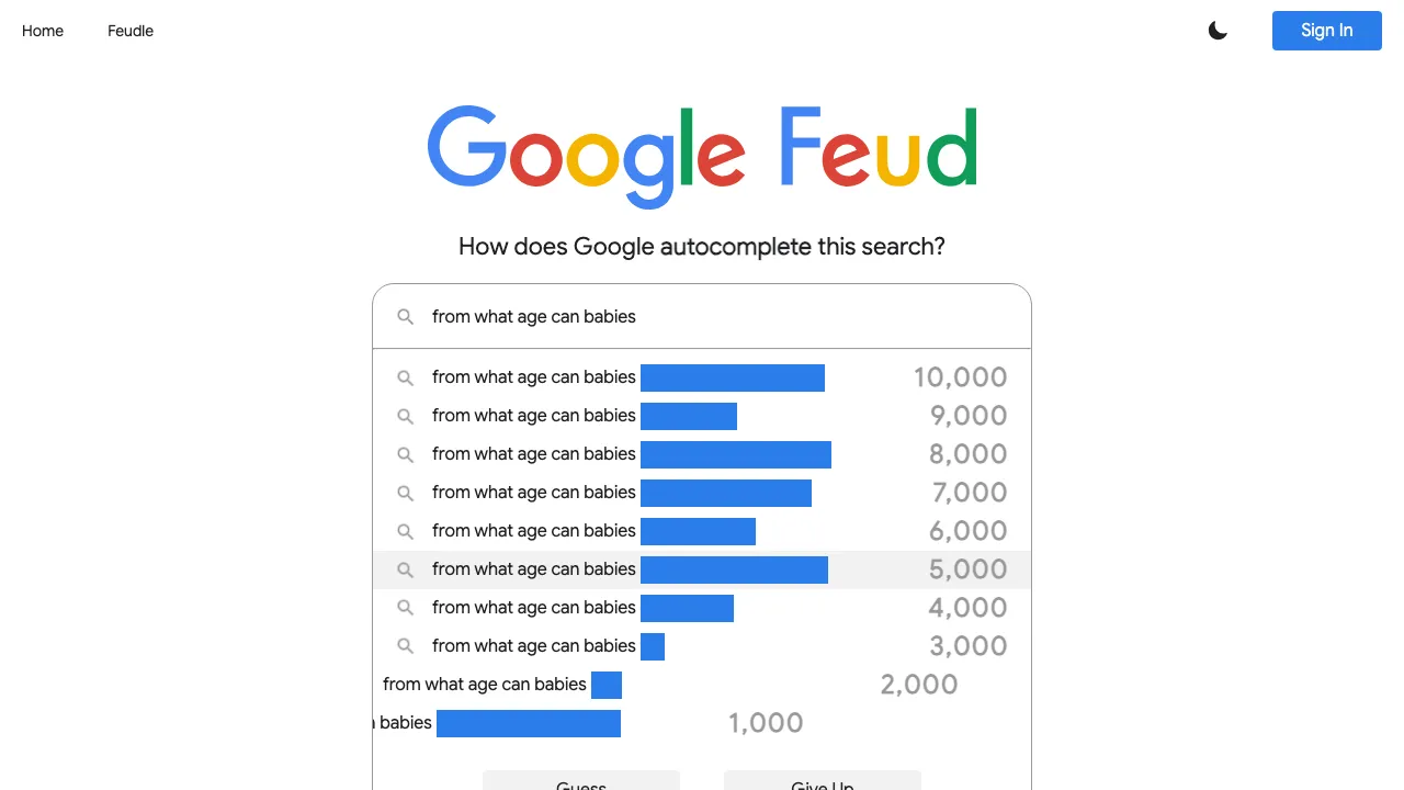 Google Feud screenshot 1