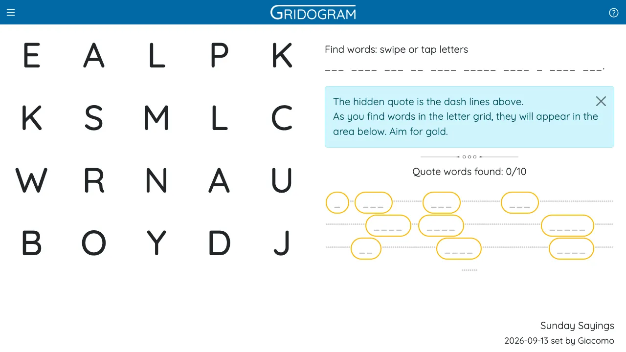 Gridogram screenshot 1