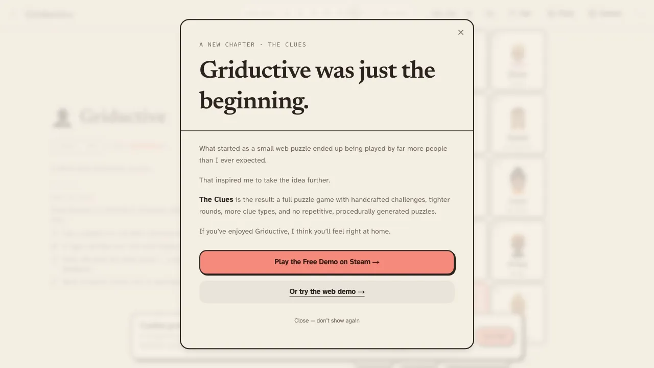 Griductive screenshot 1