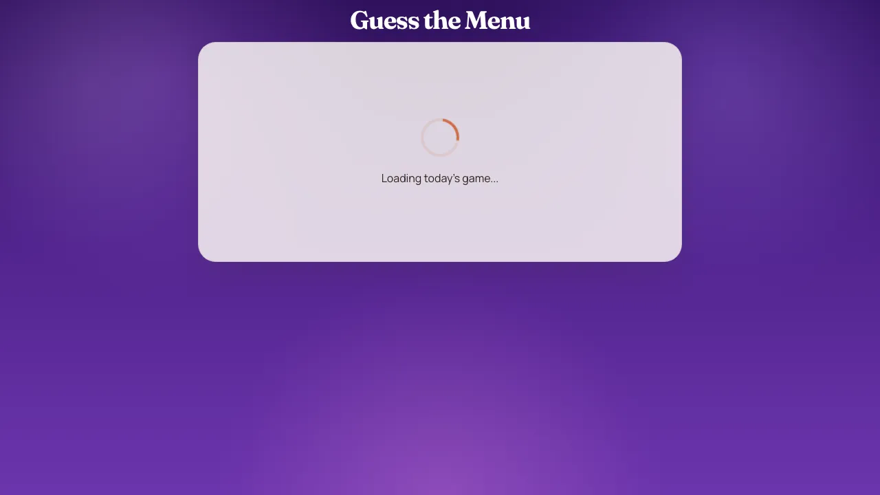 Guess The Menu screenshot 2