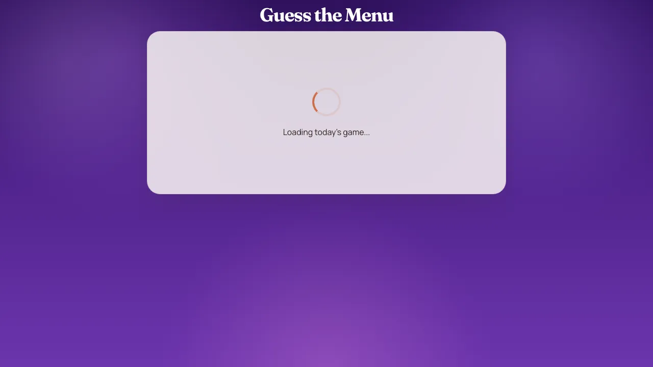 Guess The Menu screenshot 3