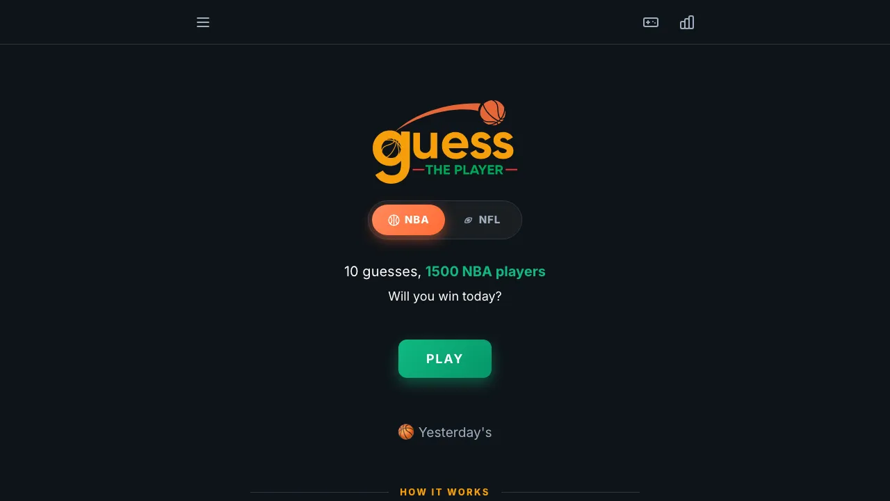 Guess The NBA Player cover