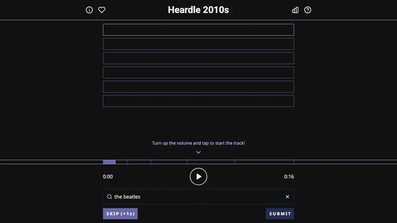 Heardle 2010's screenshot 1