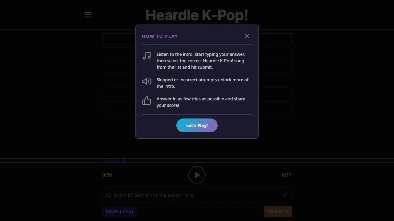 Heardle K-pop cover