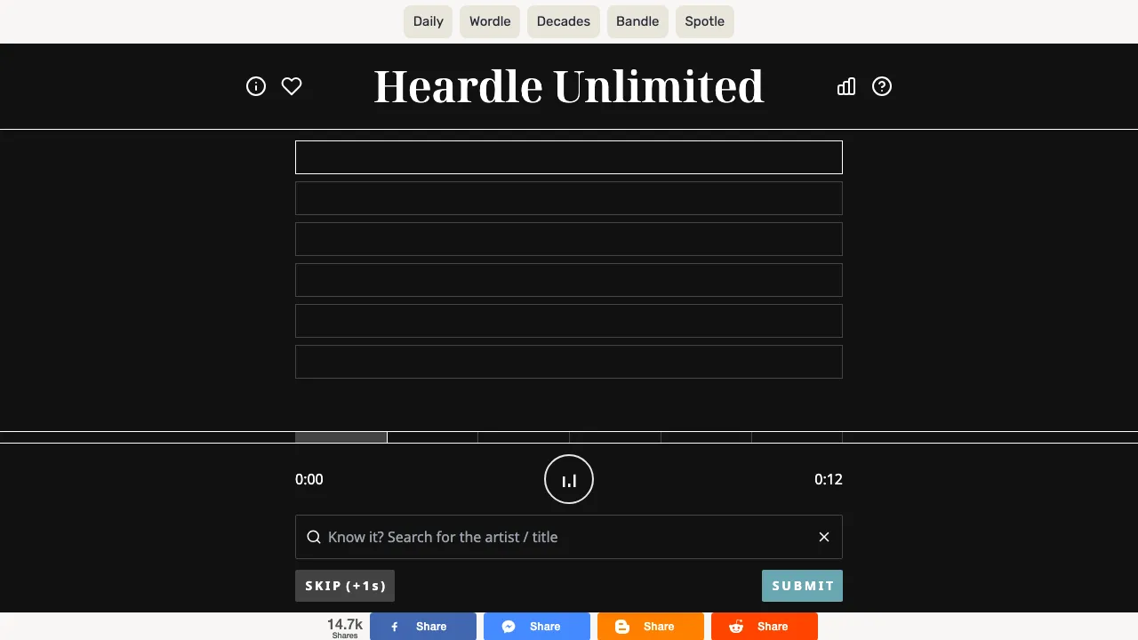 Heardle screenshot 2