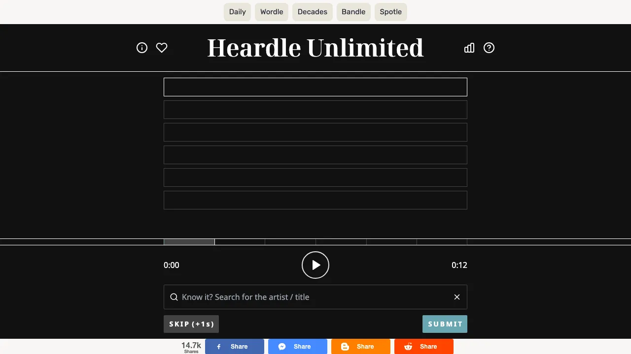 Heardle screenshot 3
