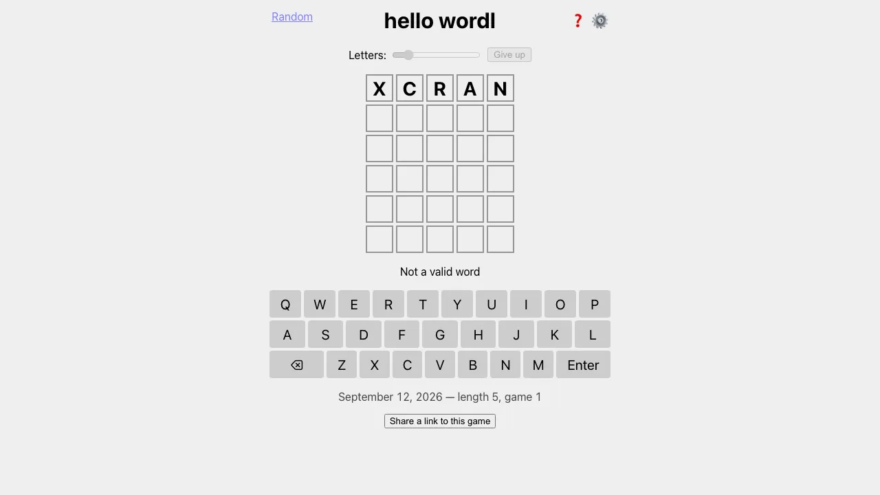hello wordl screenshot 2