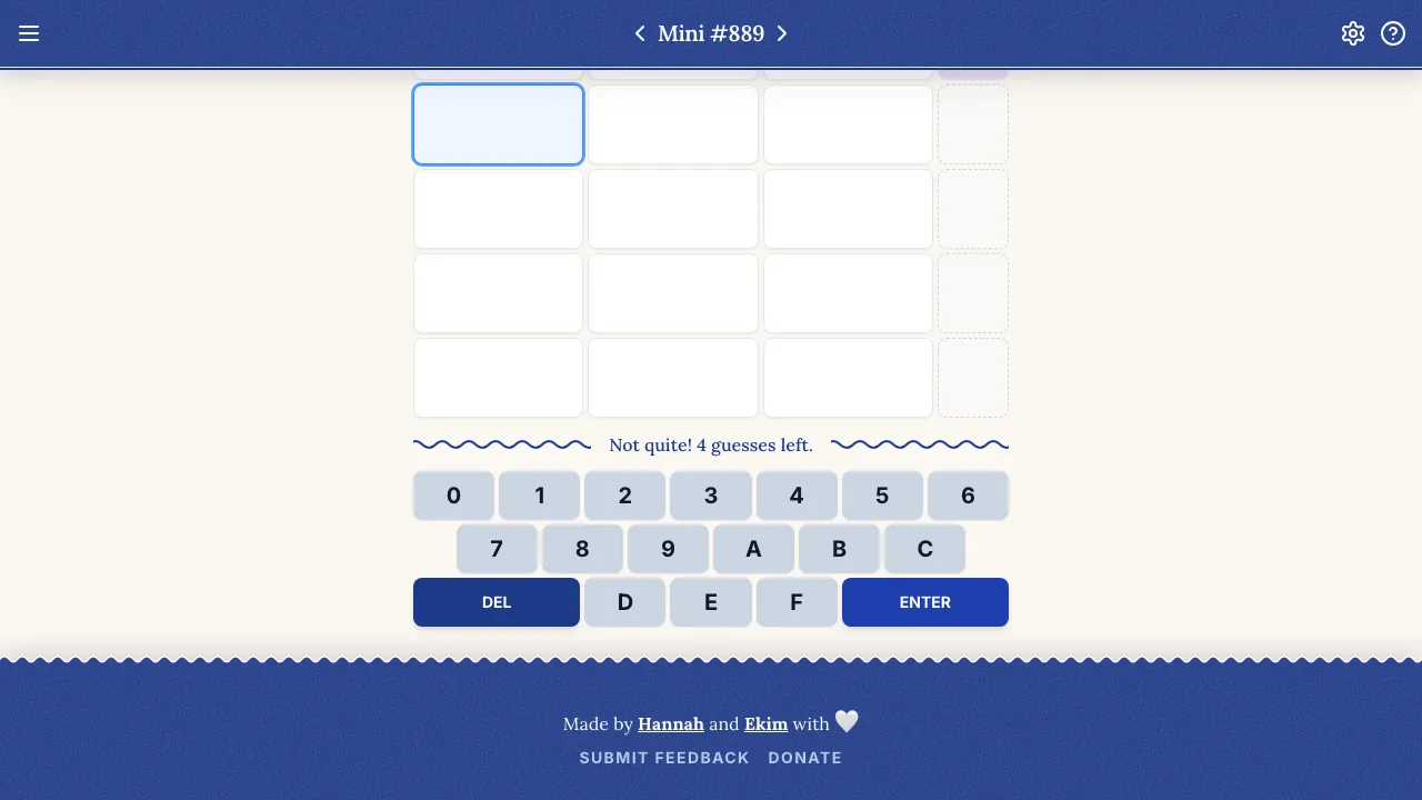 Hexcodle Mini screenshot 3