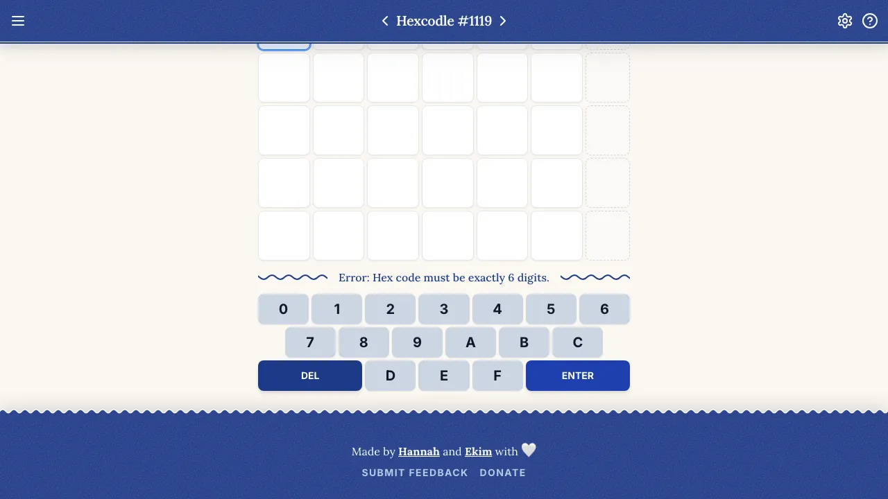 Hexcodle cover