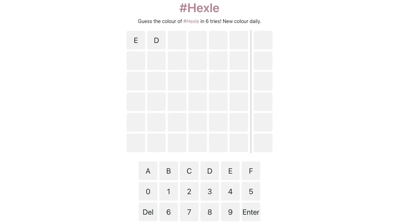 Hexle screenshot 1