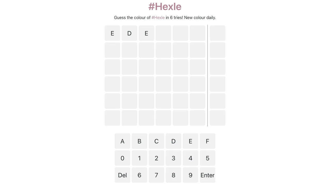 Hexle screenshot 2