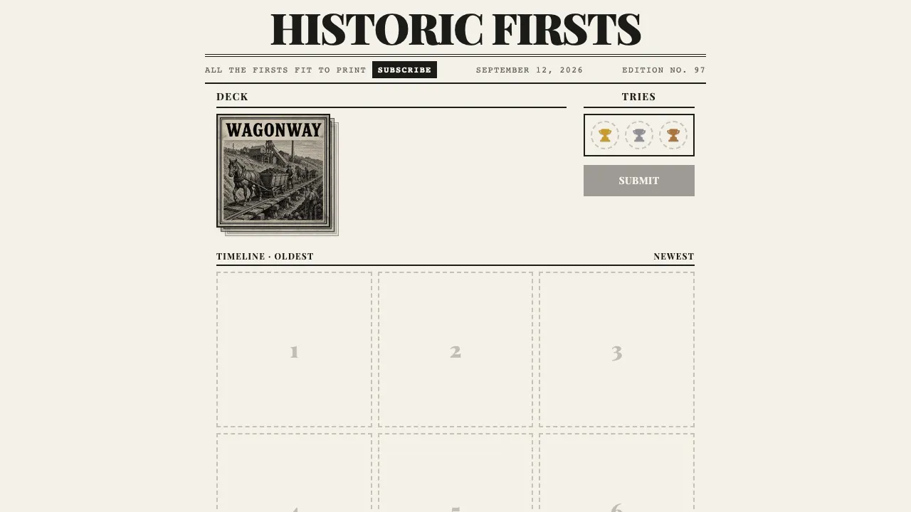 Historic Firsts cover