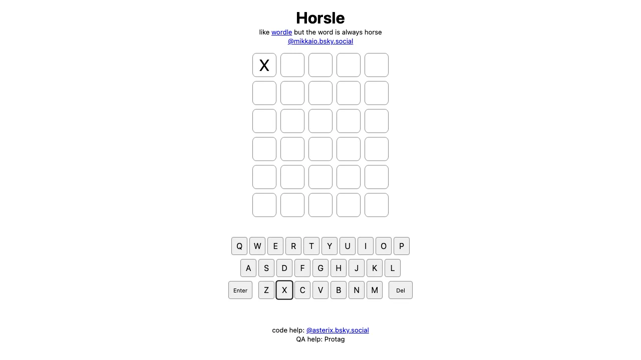 Horsle screenshot 1