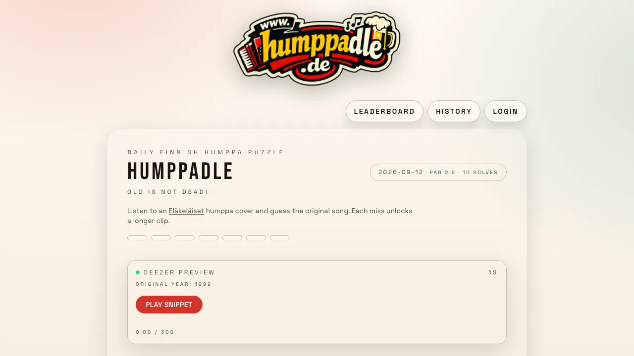 Humppadle cover
