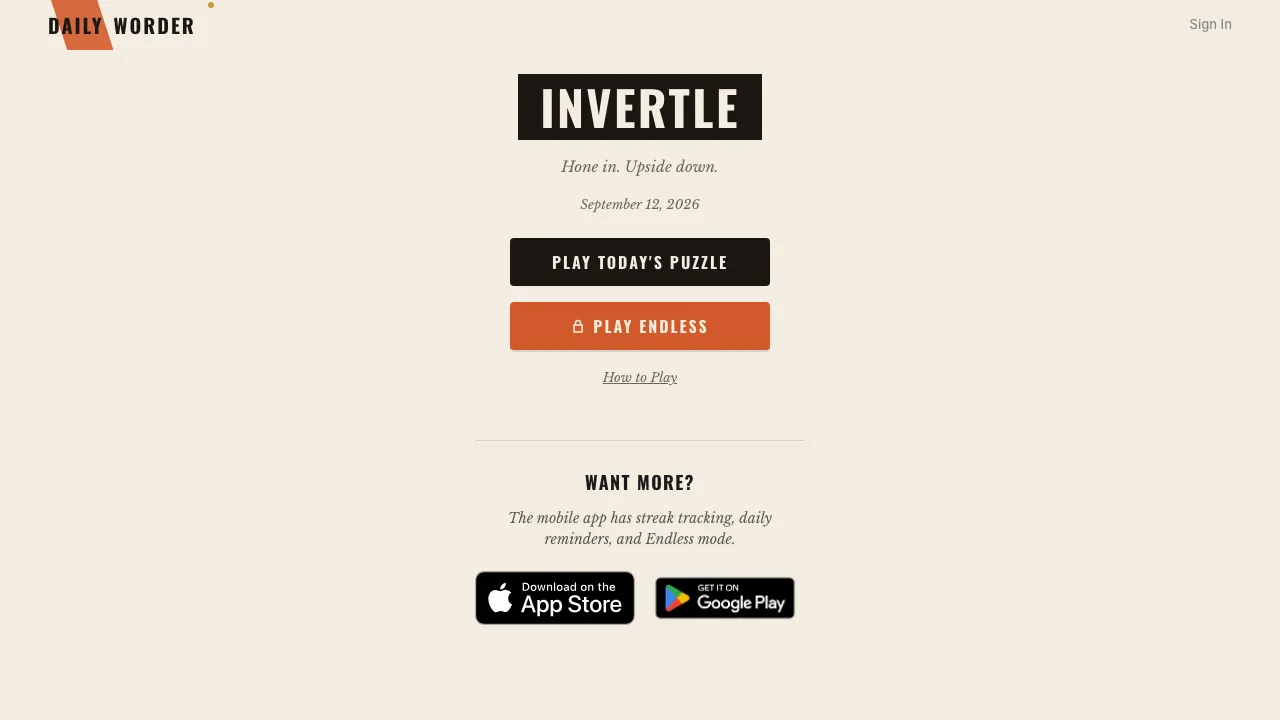 Invertle cover