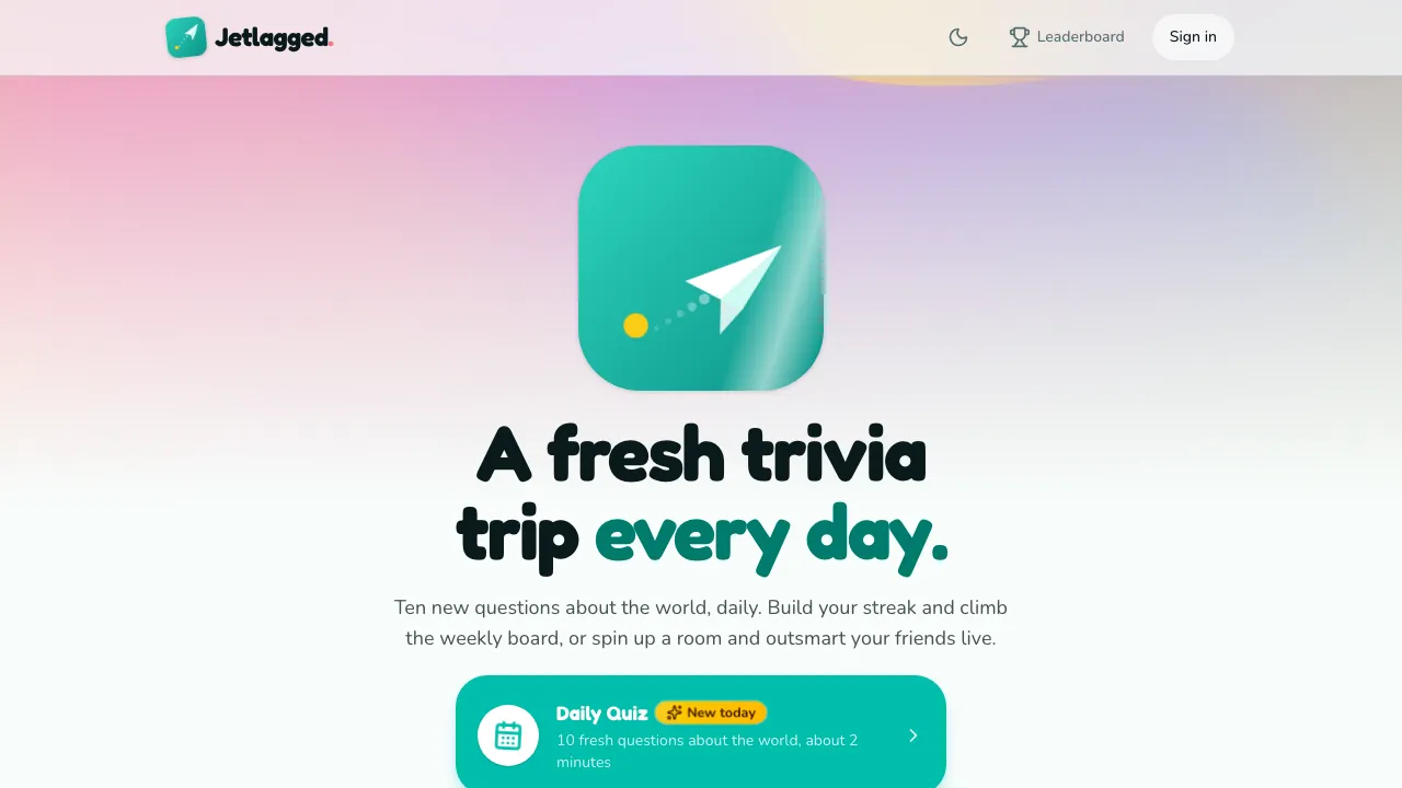 Jetlagged screenshot 1