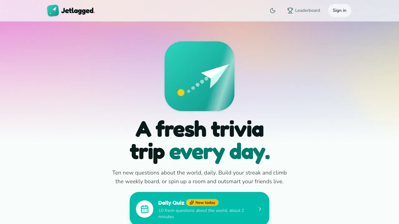 Jetlagged screenshot 2