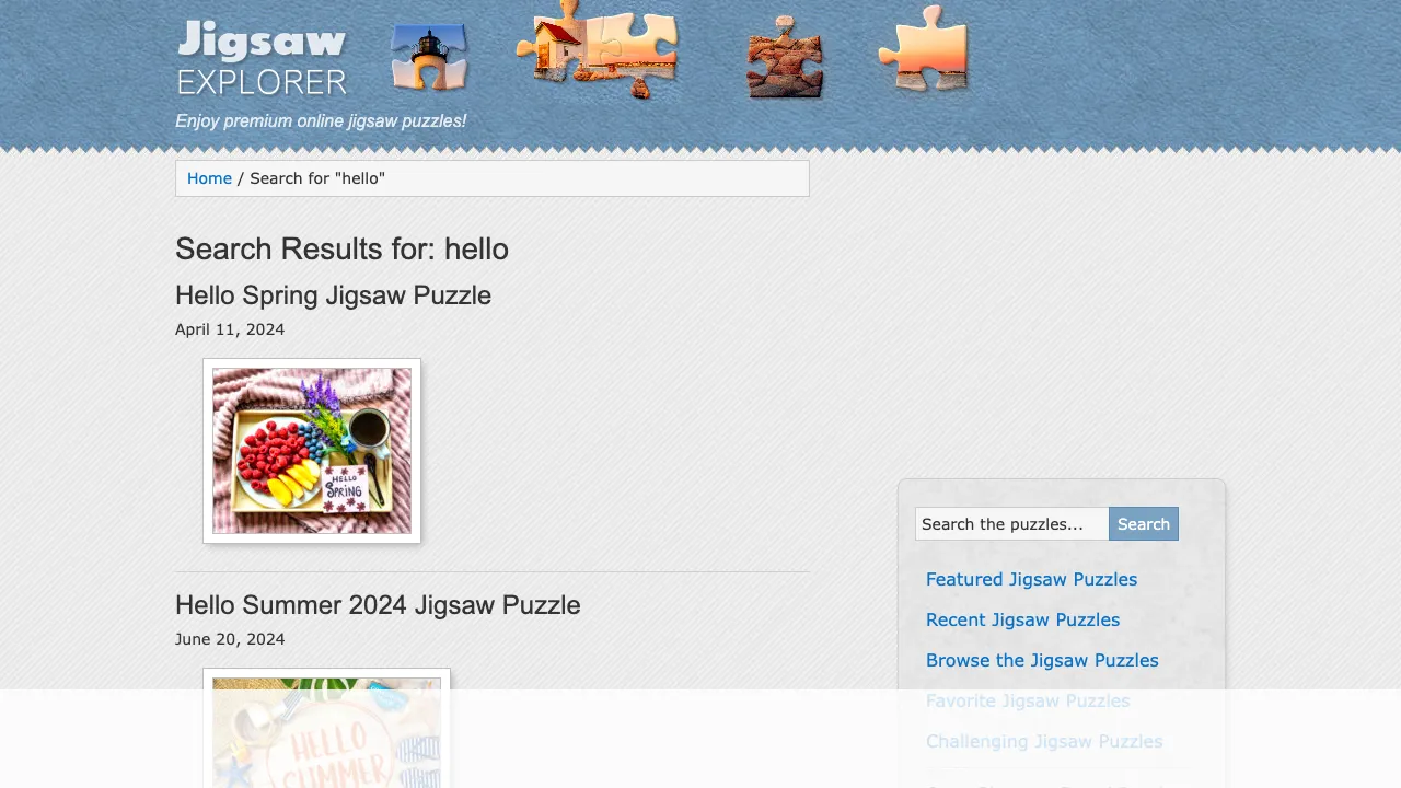 Jigsaw Explorer screenshot 1