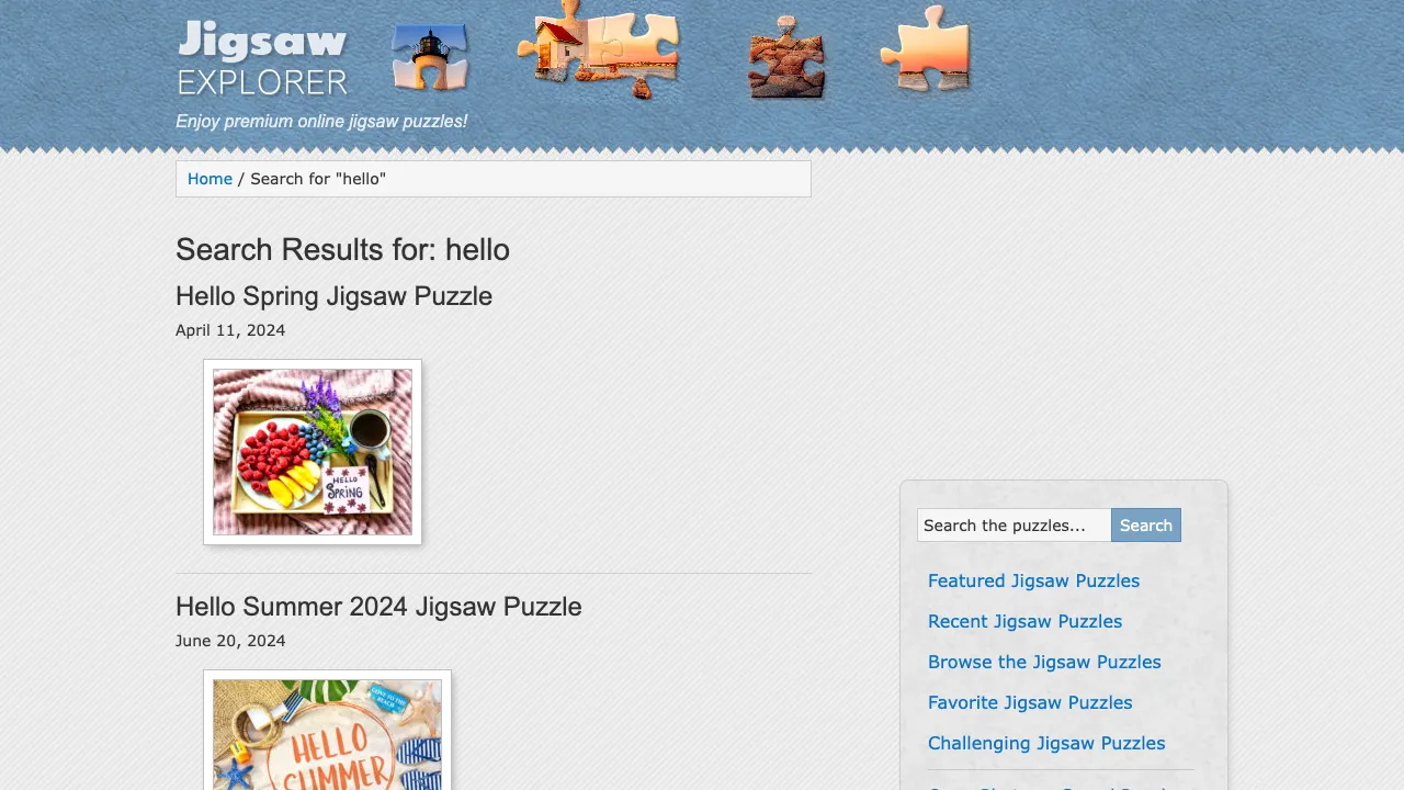 Jigsaw Explorer screenshot 2