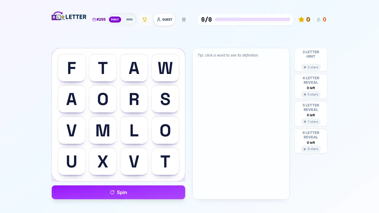 Letter Spin screenshot 2
