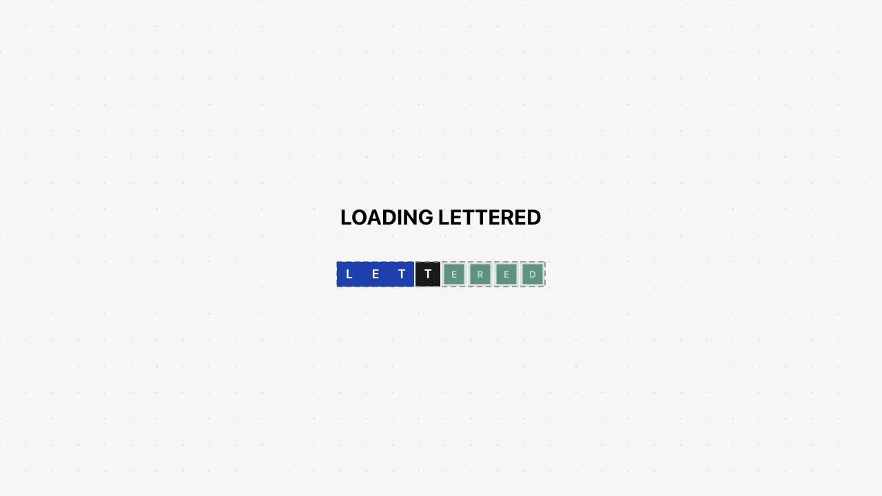 Lettered screenshot 1
