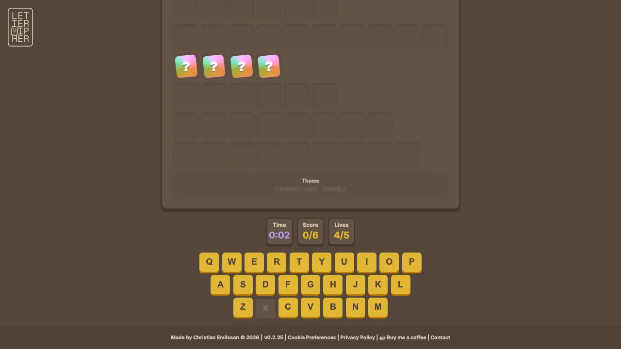Letteripher screenshot 1