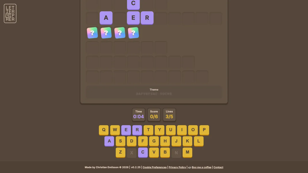 Letteripher screenshot 2