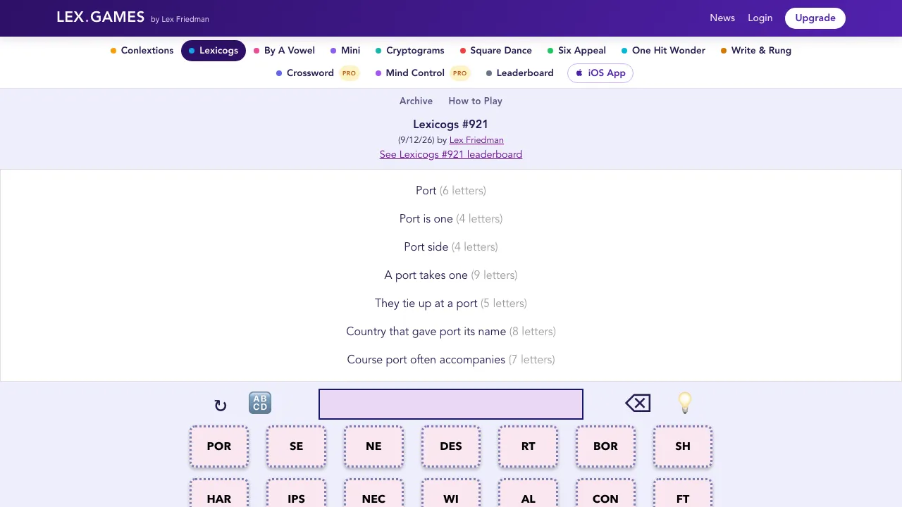 Lex.Games - Lexicogs screenshot 1