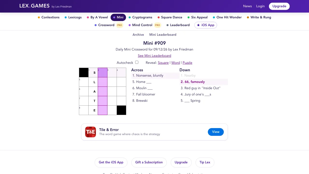 Lex.Games - Mini Crossword screenshot 2