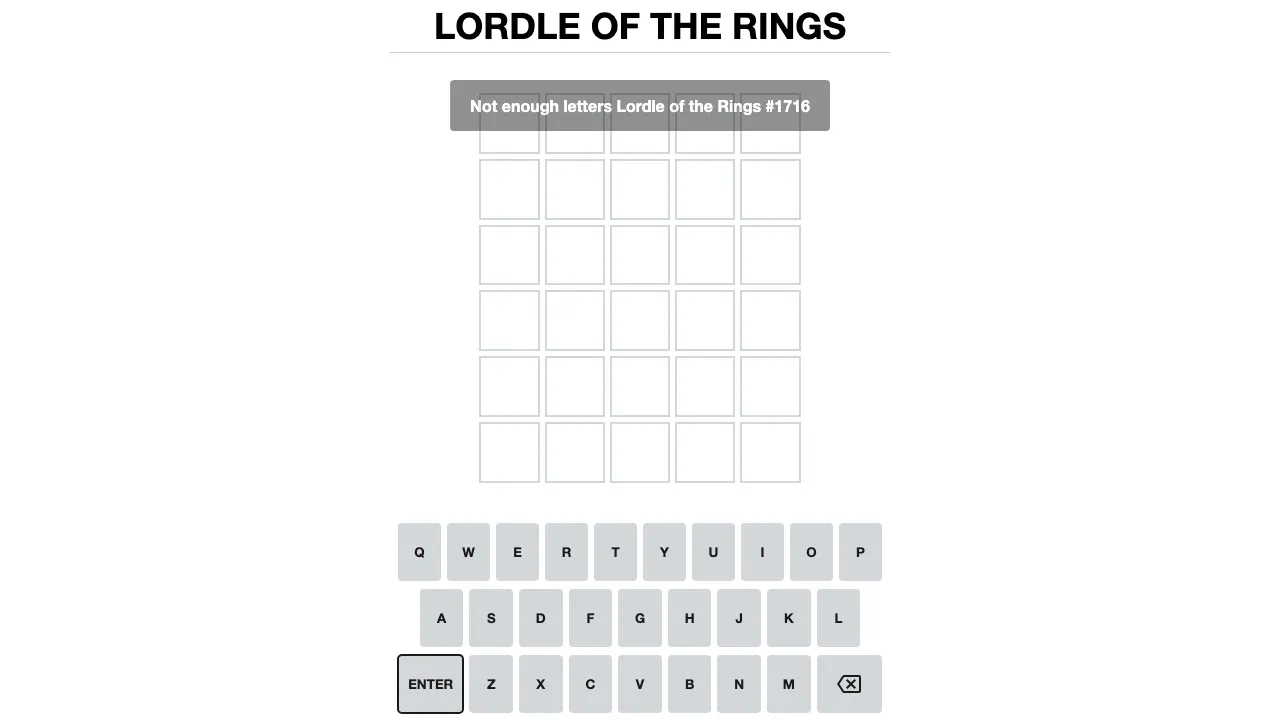 Lordle of the Rings cover