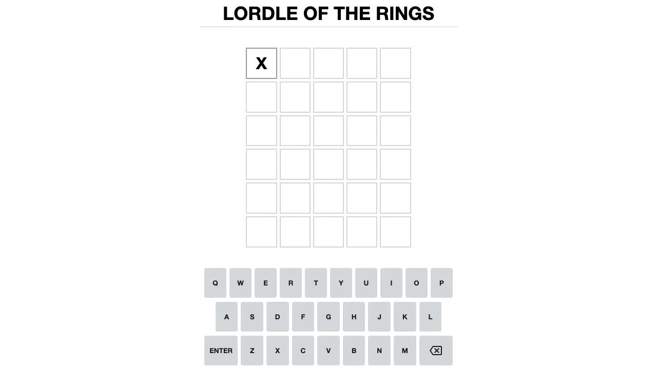 Lordle of the Rings screenshot 1