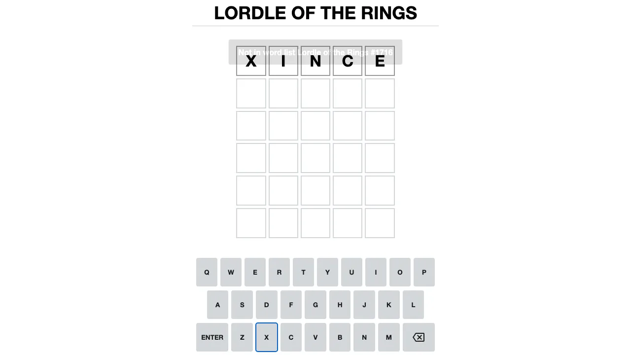 Lordle of the Rings screenshot 3